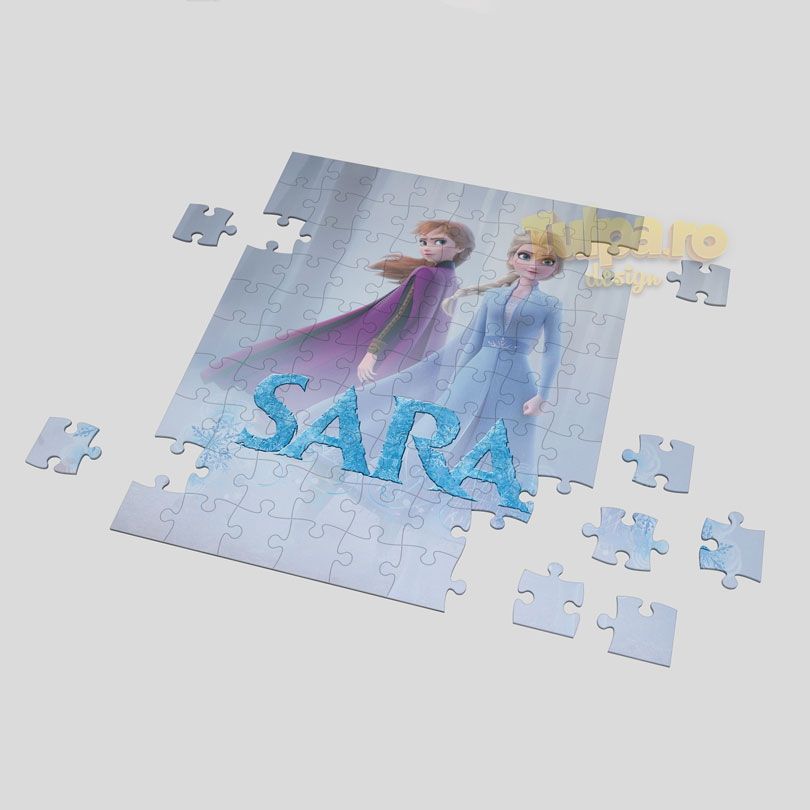 Puzzle personalizabil cu Elsa