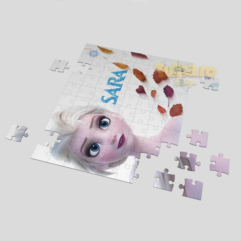 Puzzle personalizabil cu Elsa