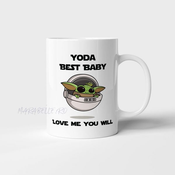 Cană personalizată Baby Yoda, pentru fanii seriei Star Wars Cană personalizată Baby Yoda, pentru fanii seriei Star Wars