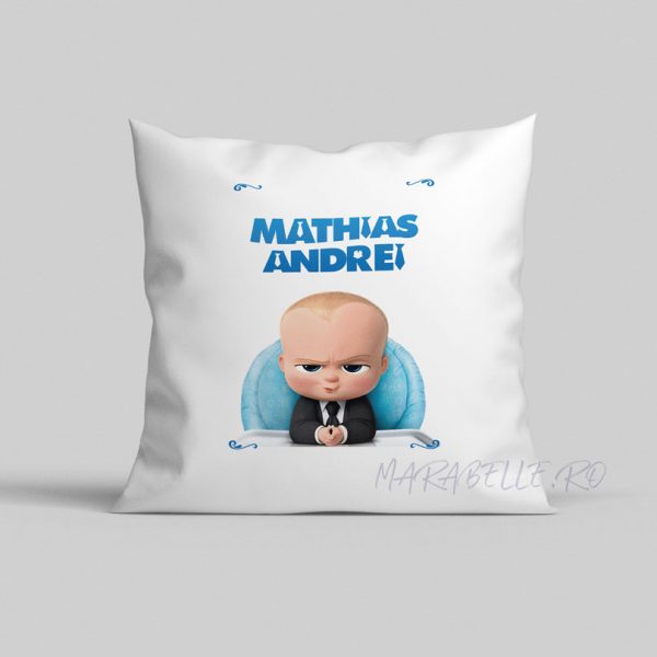 Pernă personalizată Boss Baby Pernă personalizată Boss Baby