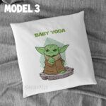 Pernă personalizată cu Yoda