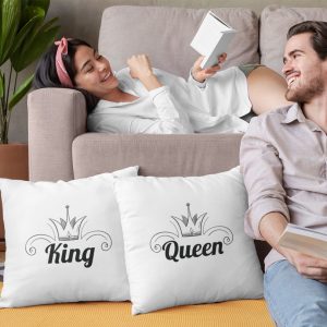 Perne King and Queen pentru cupluri