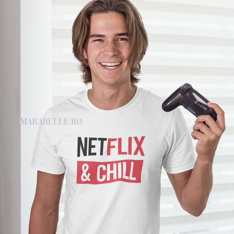 Tricouri Netflix cu mesaj, modele unisex