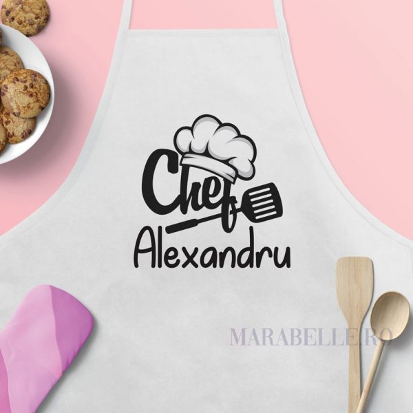 Şorţ de bucătărie personalizat - Chef Şorţ de bucătărie personalizat - Chef