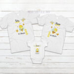 Set de tricouri personalizate cu albinuta