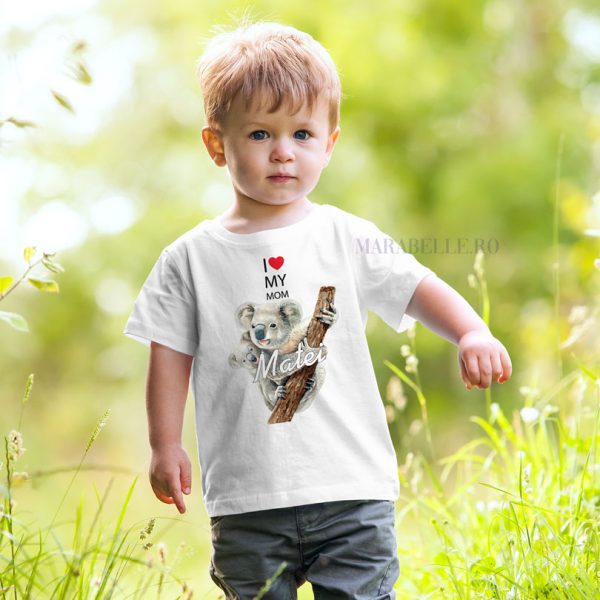 Tricou personalizat cu nume, cu animăluţe Koala Tricou personalizat cu nume, cu animăluţe Koala