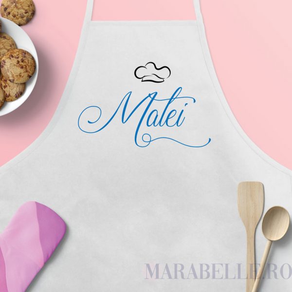 Şorţ de bucătărie personalizat cu nume Şorţ de bucătărie personalizat cu nume