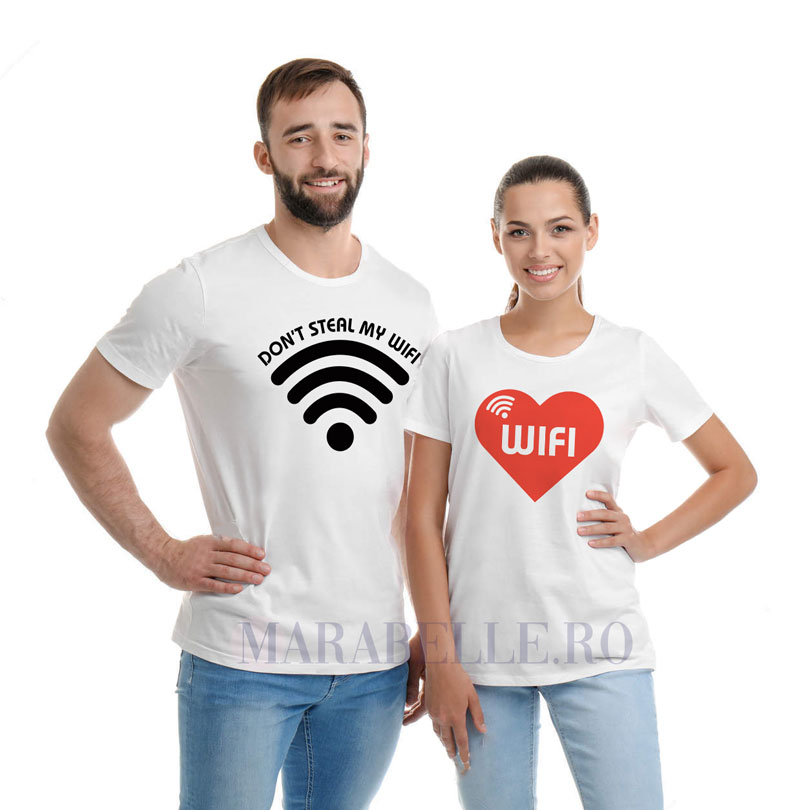 Tricouri pentru cupluri, Don't Steal My WIFI
