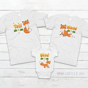 Set tricouri personalizate cu vulpiţe pentru aniversări