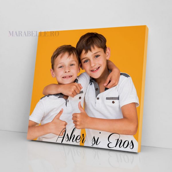 Tablou Canvas pentru fraţi, personalizat cu poză şi text Tablou Canvas pentru fraţi, personalizat cu poză şi text