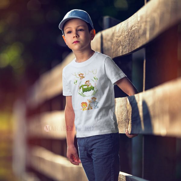 Tricou personalizat cu animăluţe Safari Tricou personalizat cu animăluţe Safari