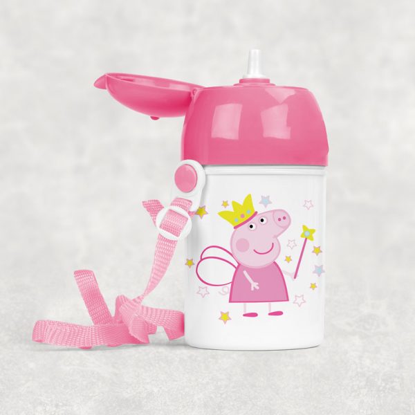 Sticluţă cu Peppa Pig, personalizată cu nume Sticluţă cu Peppa Pig, personalizată cu nume