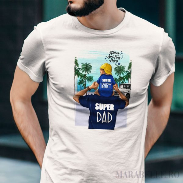 Tricou pentru tătici, Super Baby Super Dad