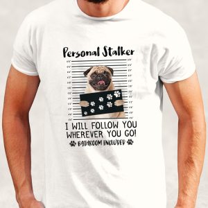 Tricou cu căţei Personal Stalker - Pug