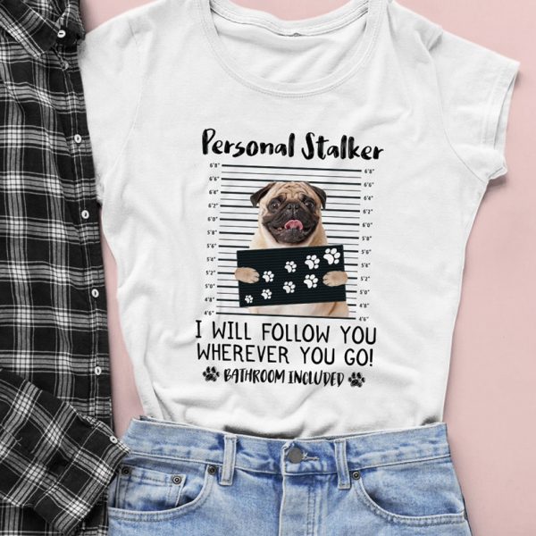 Tricou cu căţei Personal Stalker - Pug
