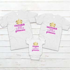 Tricouri Little Princess, pentru fetiţe, tăiere de moţ