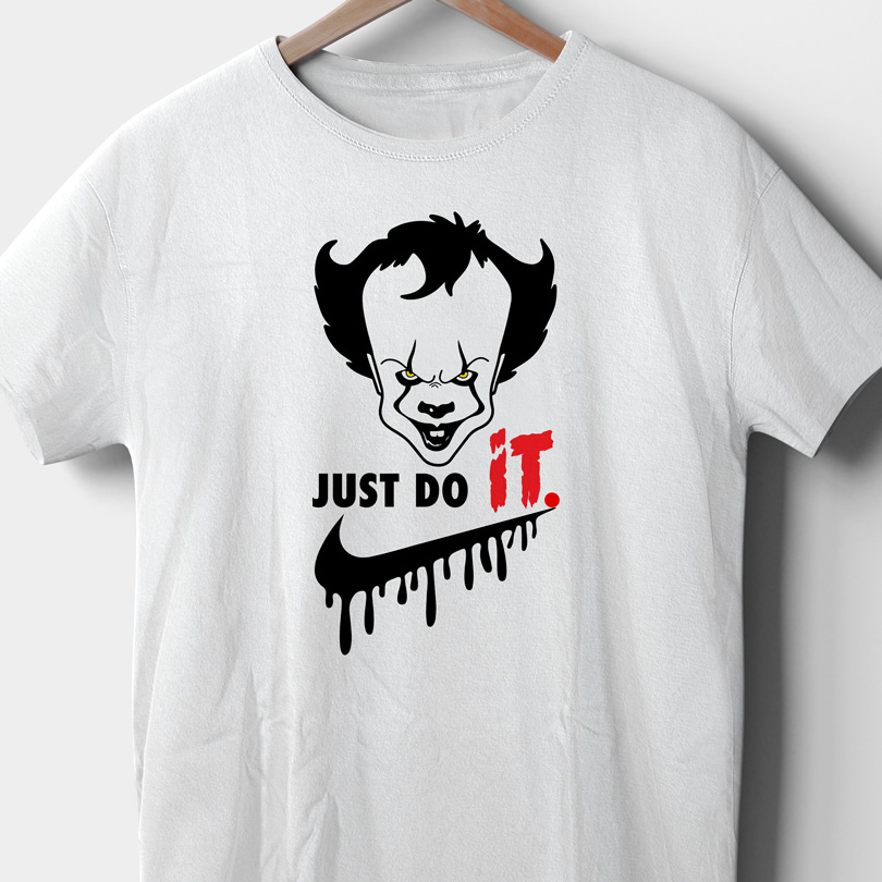 Tricou Pennywise IT - Just Do It, Nike, Nightmare on Elm Street, Halloween