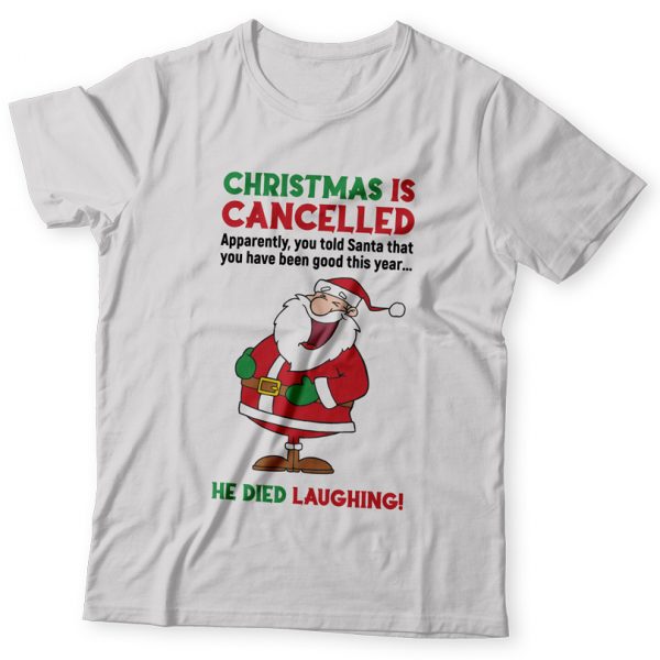 Tricou amuzant pentru Crăciun, Christmas is Cancelled Tricou amuzant pentru Crăciun, Christmas is Cancelled