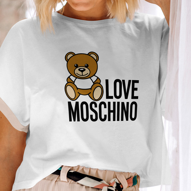 Sloppy tide Exchangeable Tricou Love Moschino ⋆ Marabelle.ro