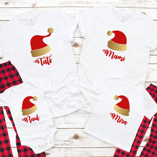 Tricouri cu Moş Crăciun, Santa's Hat, mânecă scurtă Tricouri cu Moş Crăciun, Santa's Hat, mânecă scurtă