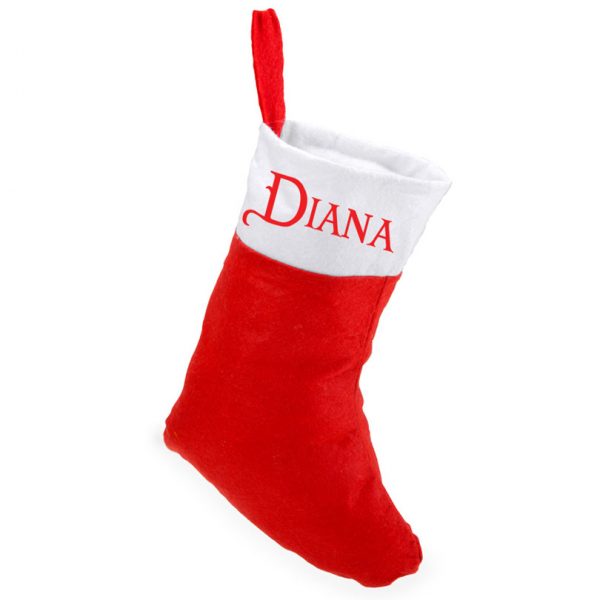 Ciorap decorativ pentru Crăciun, personalizat cu nume