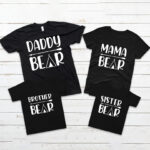 Tricouri Family Bear set de 3 bucăţi
