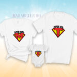 Tricouri cu Superman Logo, personalizate cu iniţiala numelui