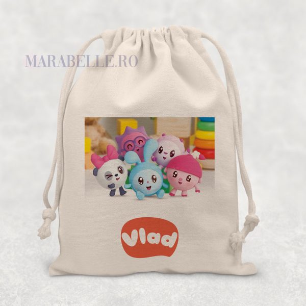 Săculeţ BabyRiki personalizat cu nume Săculeţ BabyRiki personalizat cu nume