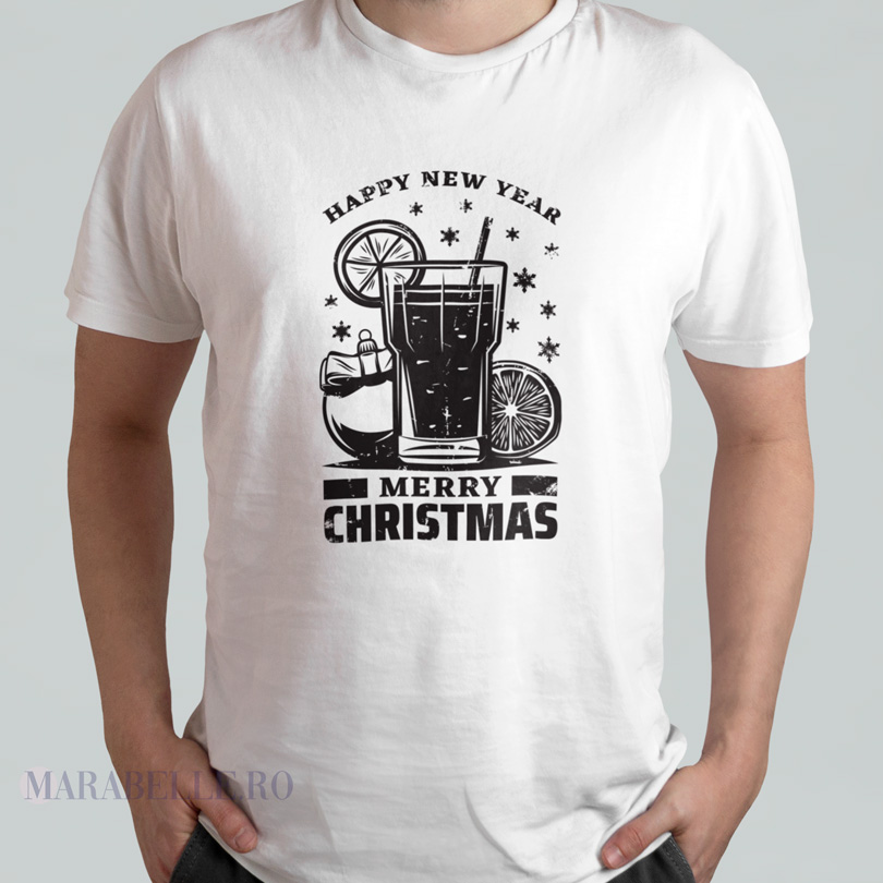 Tricou Happy New Year, Merry Christmas